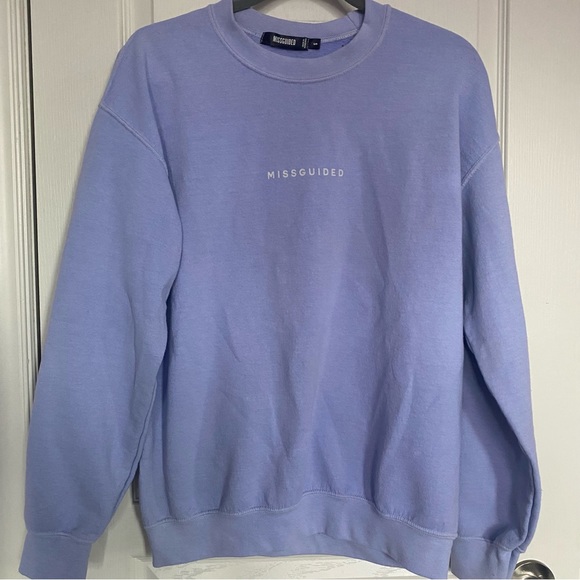 Missguided Purple Sweatshirt - Picture 1 of 2